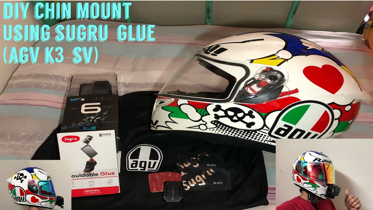 DIY CHIN MOUNT for AGV K3-sv (SUGRU)