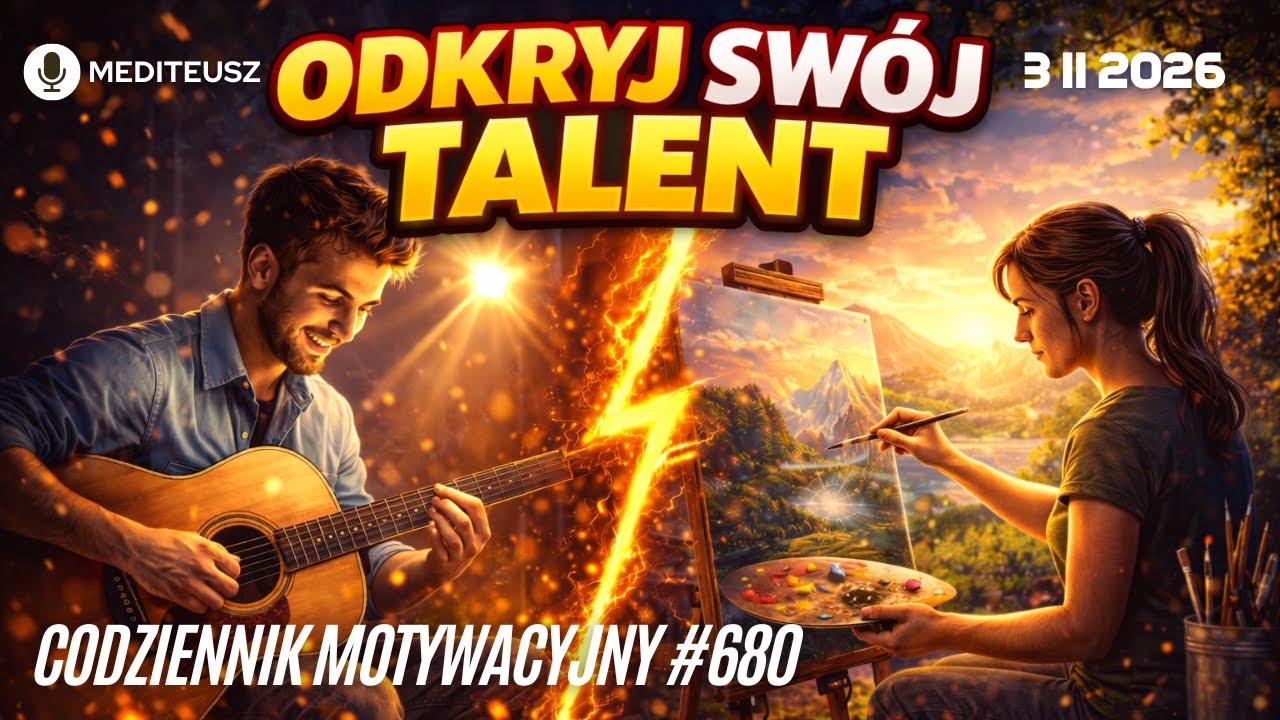 CODZIENNIK MOTYWACYJNY #680 3 II 2026  TWÓJ TALENT - TWOJA SUPER MOC ...ZNAJDŹ JĄ !!!