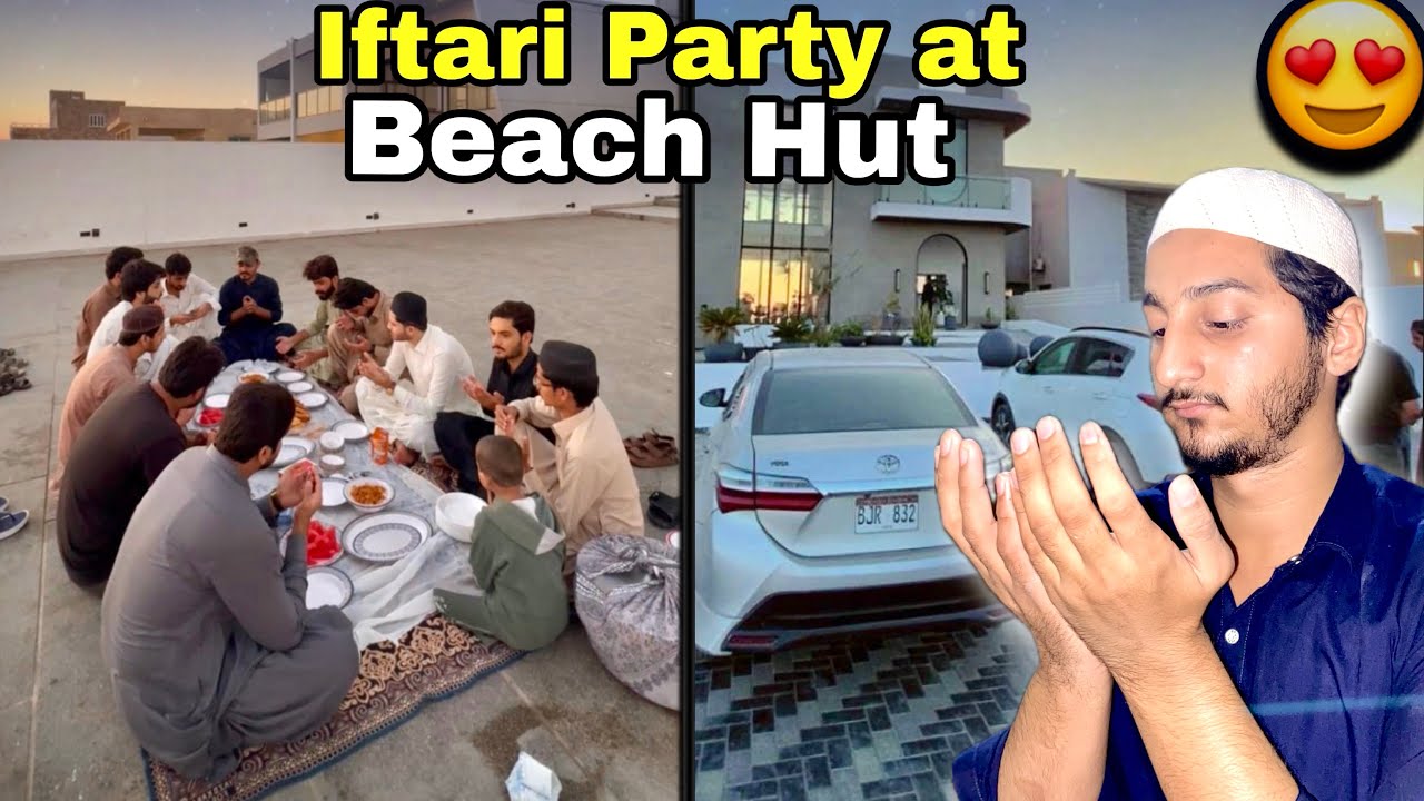 Full Friends 😍Iftari Party at Hawksbay Beach Hut🛖Ramzan Day13￼