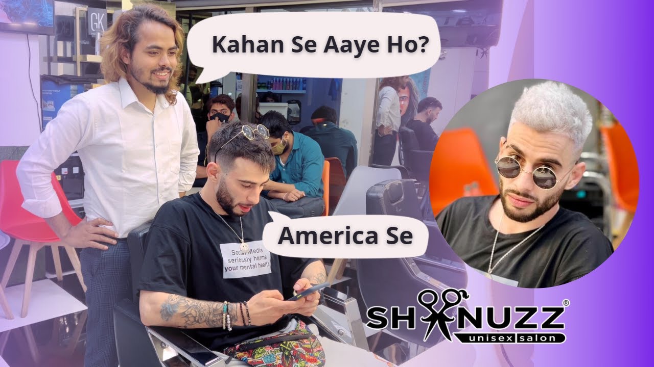 Maine 1st Time White Hair Colour Karaya | Shanuzz Salon