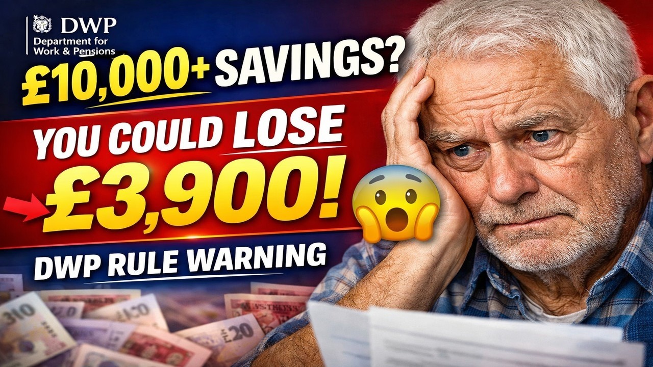 URGENT: Pensioners With &pound;10,000+ in Savings Could LOSE &pound;3,900 - New DWP Rule Explained