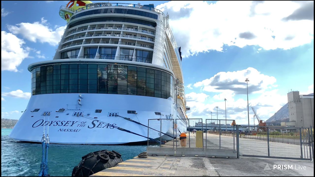 🔴 Live from Chania, Crete: Odyssey of the Seas Arrives in Souda Port! 🚢🇬🇷 #Crete
