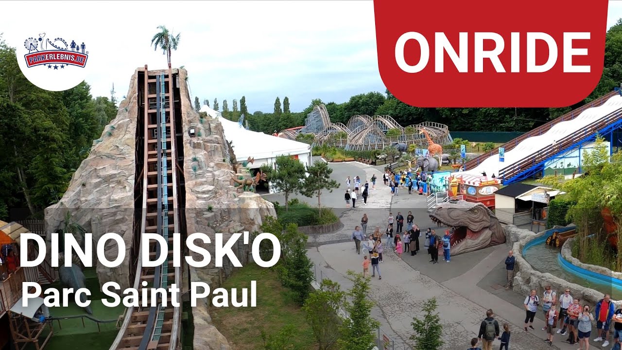 Dino Disk'O - OnRide POV - Parc Saint Paul Zamperla Disk'O Coaster