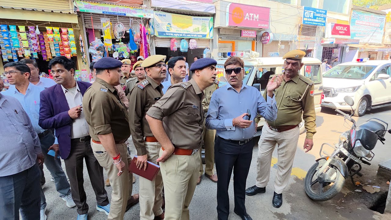 नवलगढ़ में होली गैर जुलुस को लेकर कलेक्टर और एसपी पहुंचे नवलगढ़ लिया जाएगा
