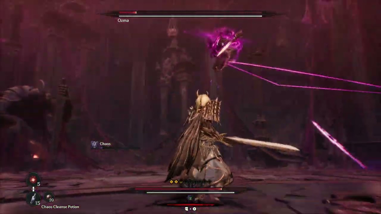 Ozma of Chaos Fight -( Bad Ending) Greatsword Gameplay
