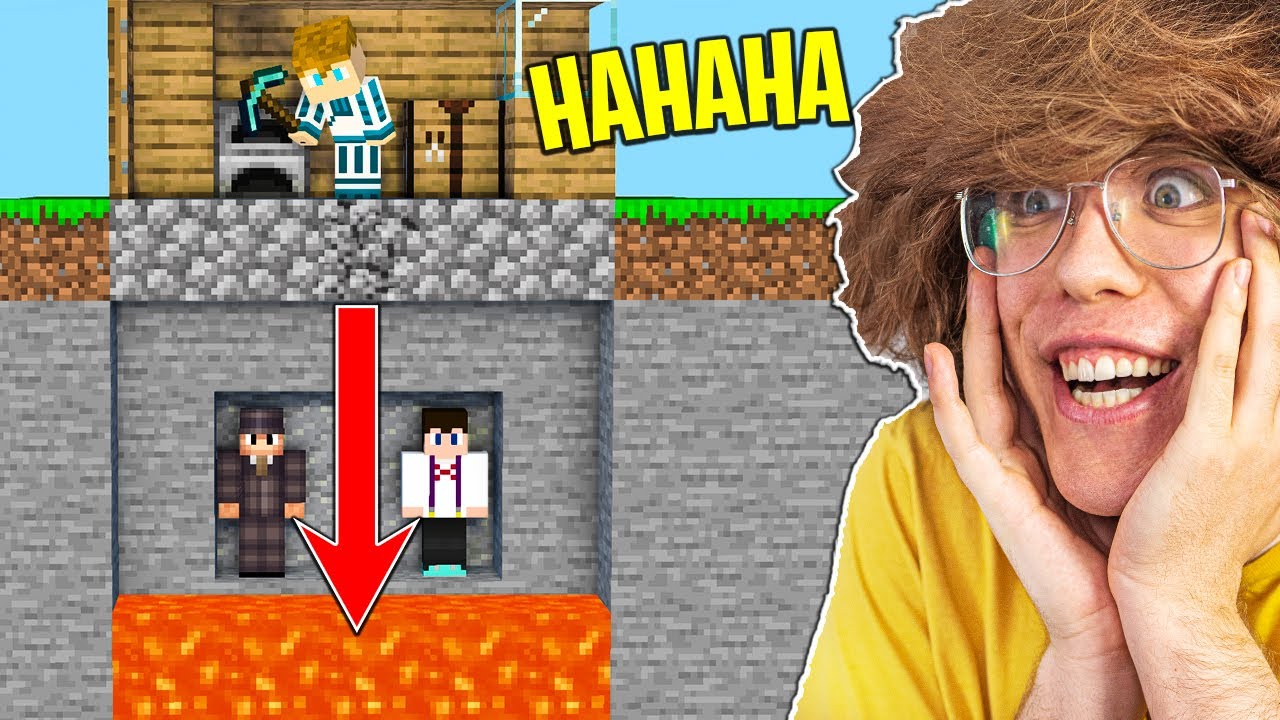 WULKAN PRANK Pod DOMEM DOKNESA!! | Minecraft Ferajna XD