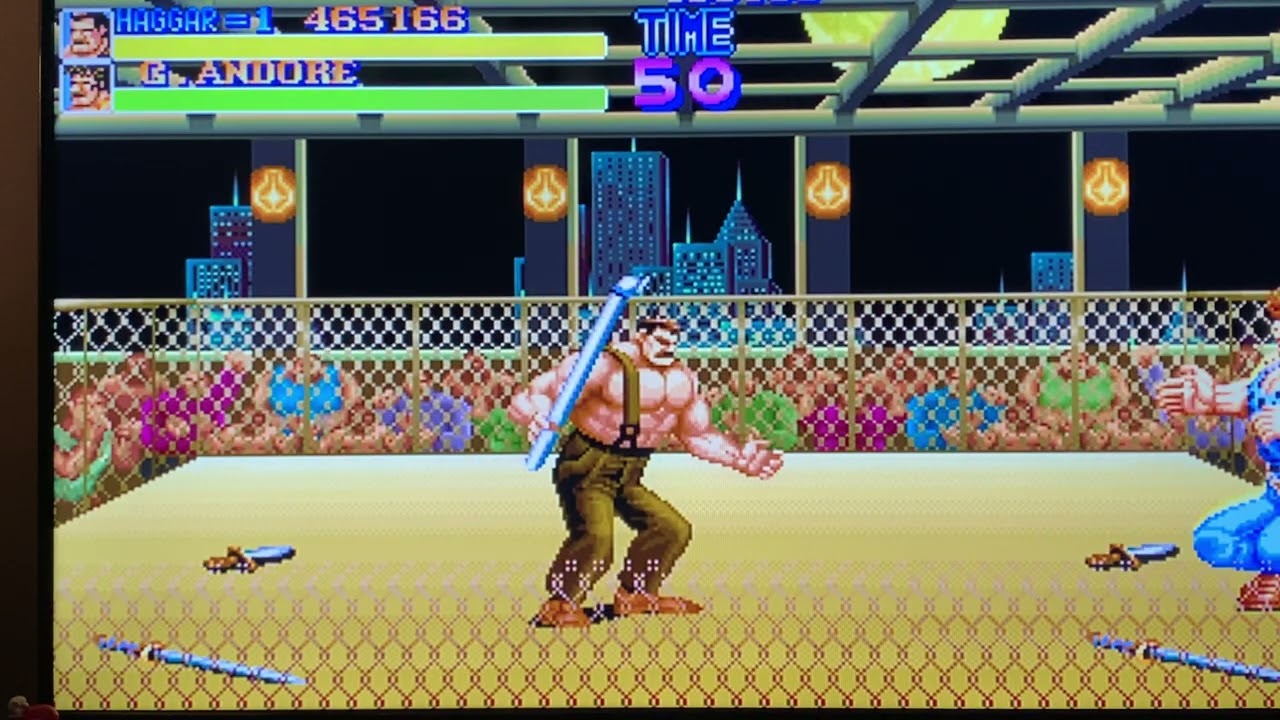 Final Fight Arcade Car Bonus and Round 3