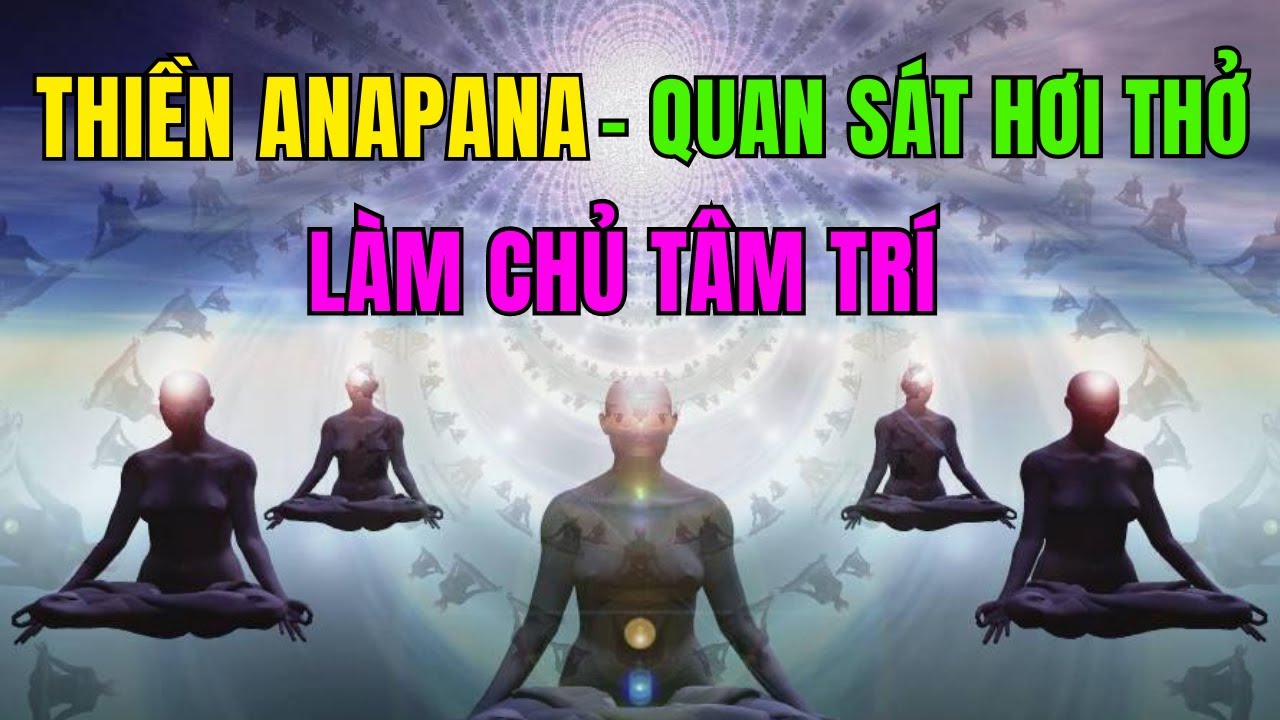 Thiền ANAPANA Quan Sát Hơi Thở Tự Nhiên - Làm Chủ Tâm Trí |Hướng dẫn tập ngồi Thiền