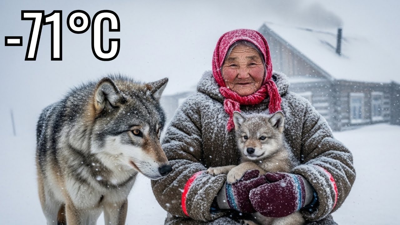 An Elderly Woman Saved a Wolf Pup at -71°C In Yakutia. Then It Returned to Fight a Polar Bear