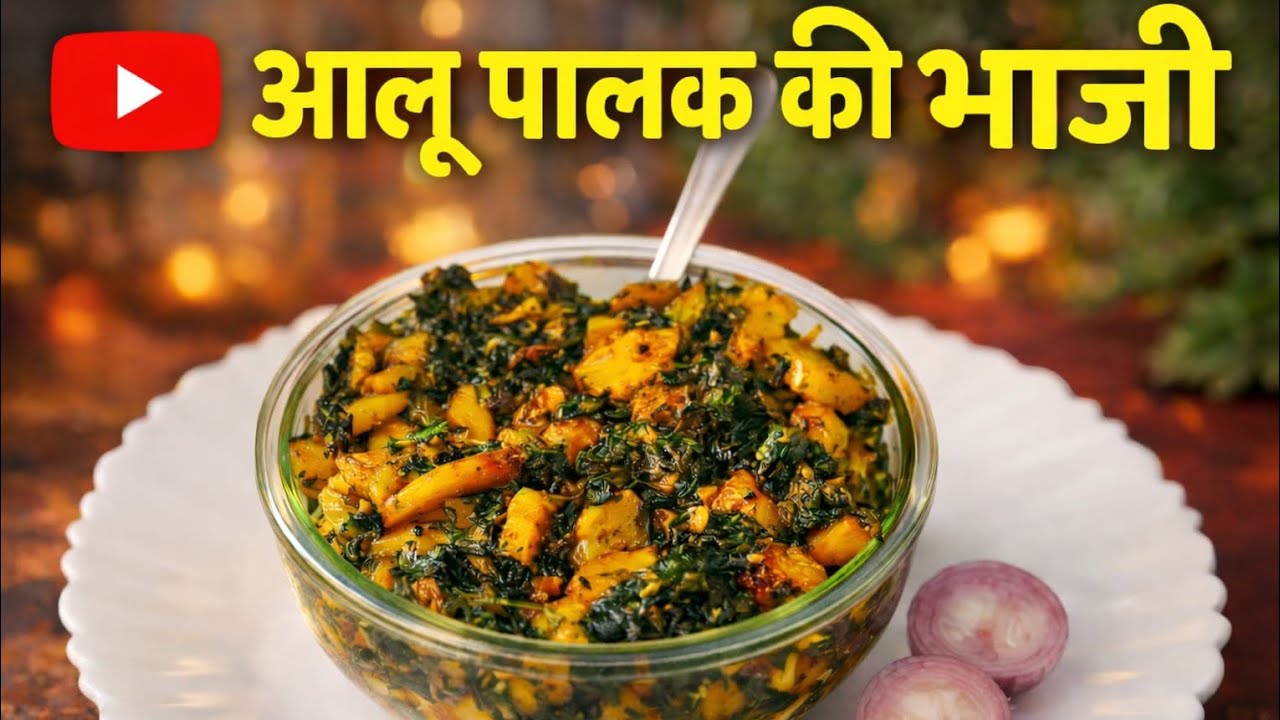 आलू पालक की भाजी इतनी स्वादिष्ट कि बार-बार बनाओगे | आसान और झटपट रेसिपी  | Easy And Simple Recipe