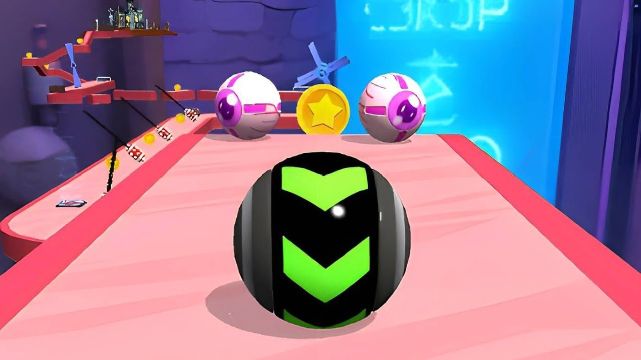 Sky Rolling Ball 3D Gameplay Speedrun Max All Levels 2325