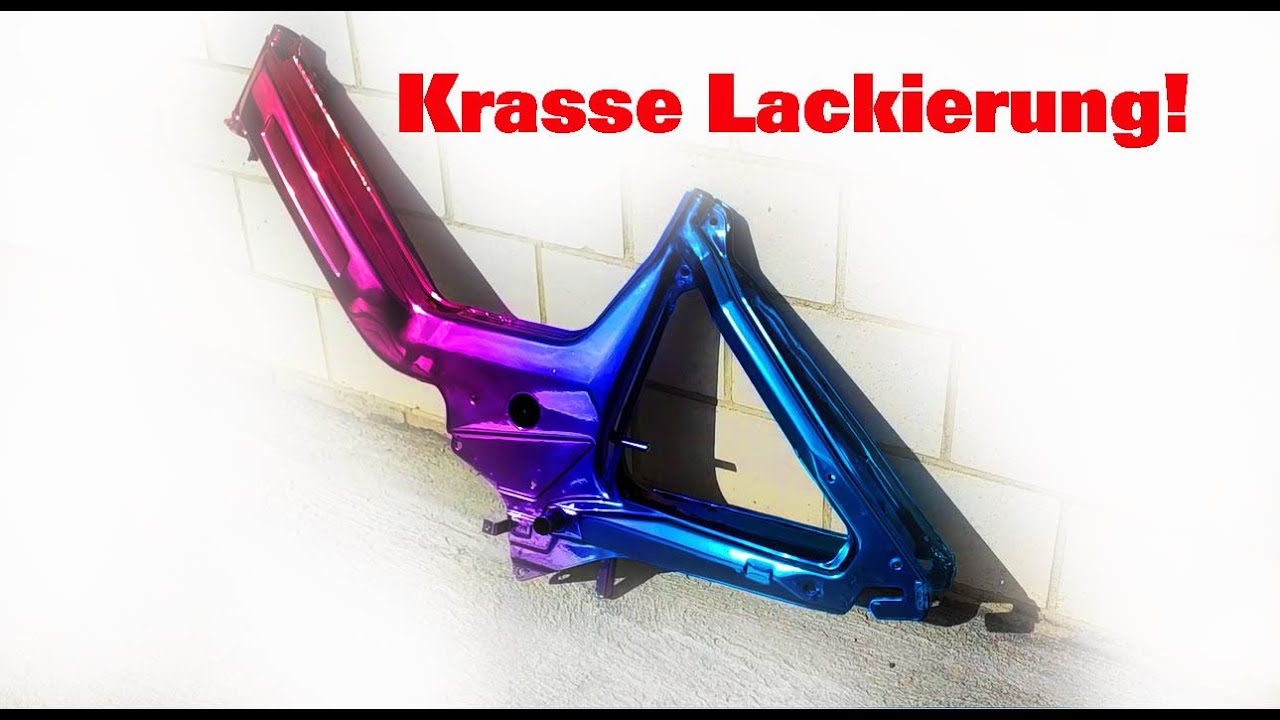 Mofa Lackierung mit Chromlack und Candy / Puch Maxi N