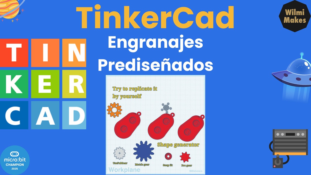 Engranajes Prediseñados en TinkerCad