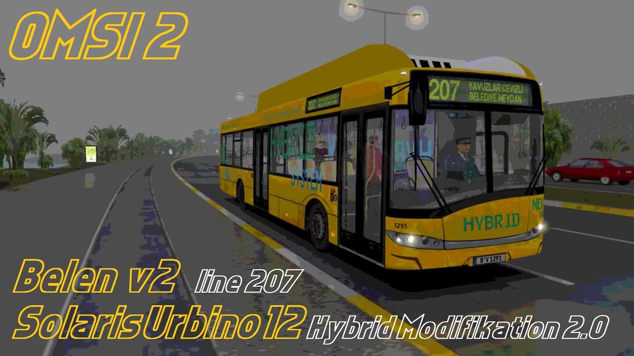 OMSI 2. Belen v2, Line 207, Solaris Urbino 12 Hybrid Modifikation 2.0
