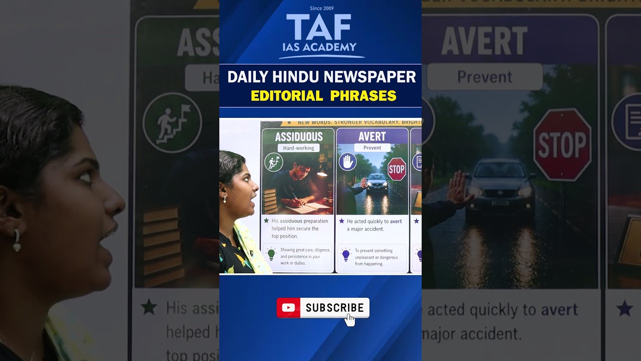 DAILY HINDU NEWSPAPER | EDITORIAL VOCABULARY | AUGUST 26 |  TAF CA 360