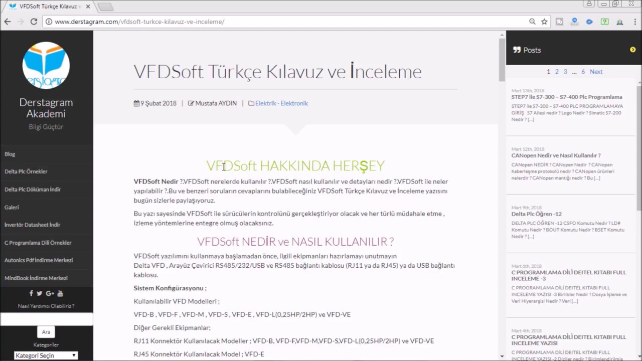VFDSoft Nedir ve Nasıl Kullanılır || İnvertör Parametre Çekme ve Yükleme