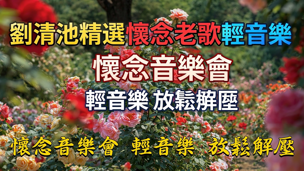 劉清池精選懷念老歌輕音樂 - 懷念音樂會 輕音樂 放鬆解壓【超好聽】我可以整天聽都不會覺得無聊 | 經典老歌 - 台語懷念音樂演奏集 每一段旋律都讓你想起過去，音樂中的每一份情感都深深打動你