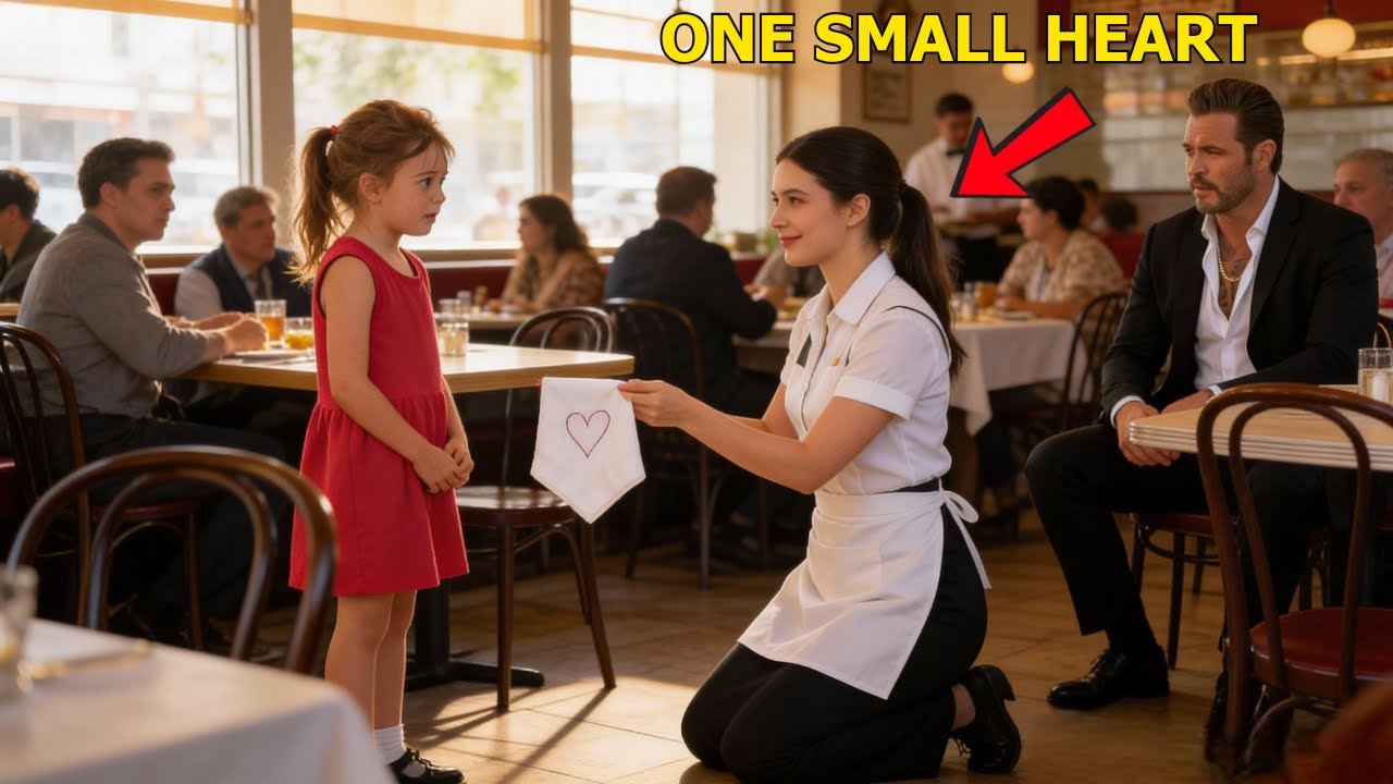 The Mafia Boss’s Daughter Caused Chaos — Until the Waitress Gave Her a Napkin with a Heart