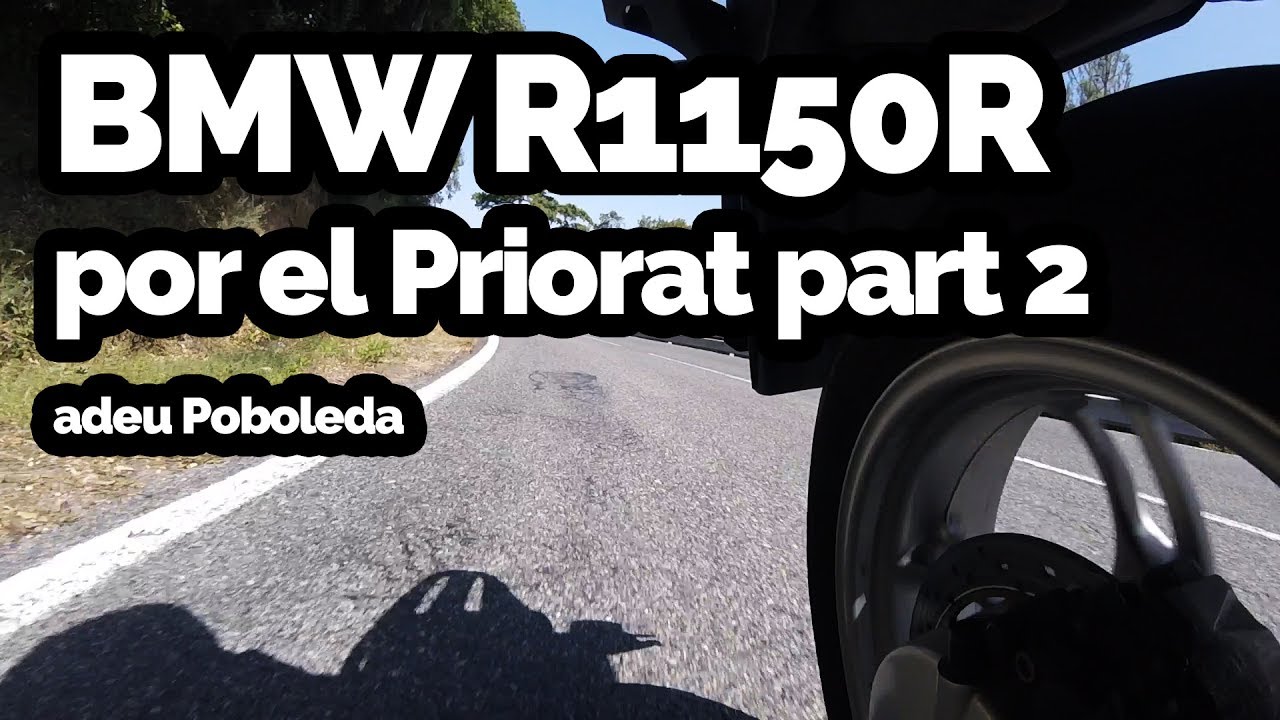 moto BMW R1150R por el Priorat, Tarragona