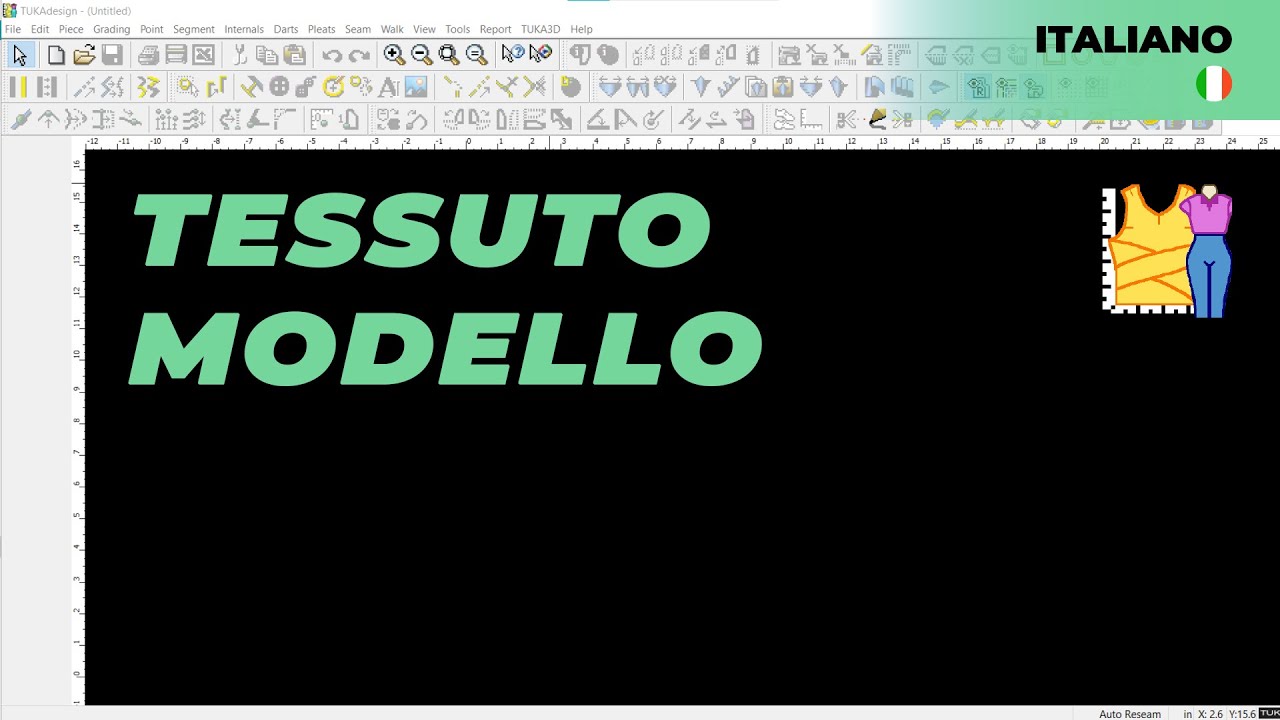 Italiano - Fabric Pattern | TUKAdesign Video Help | CAD Pattern Making Software | Italian