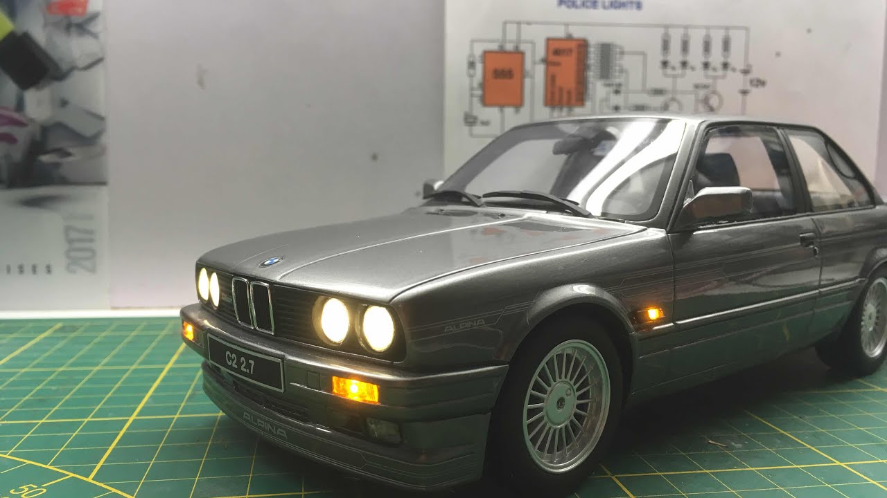 1/18 BMW E30 ALPINA C2 2.7  FULL LIGHT LED 🇨🇵🇨🇵 miniature de collection