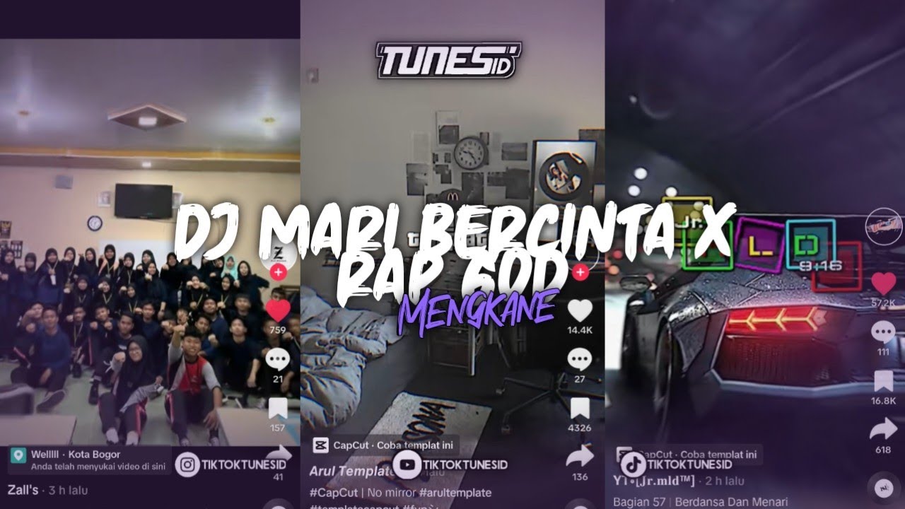 DJ MARI BERCINTA X RAP GOD SOUND ZALL'S REEDIT BY TUNES RMX MENGKANE