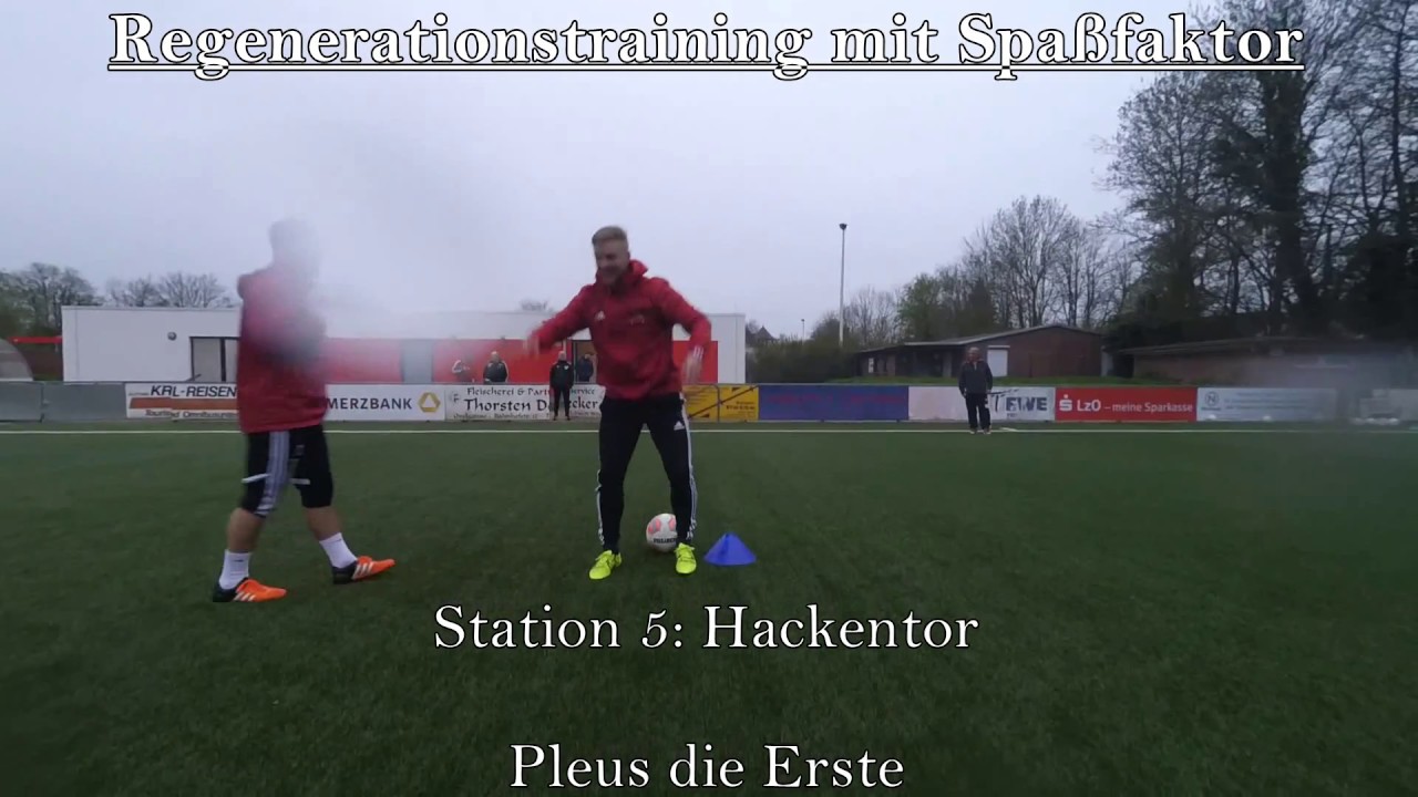 Fußballtraining: Regeneration mal anders