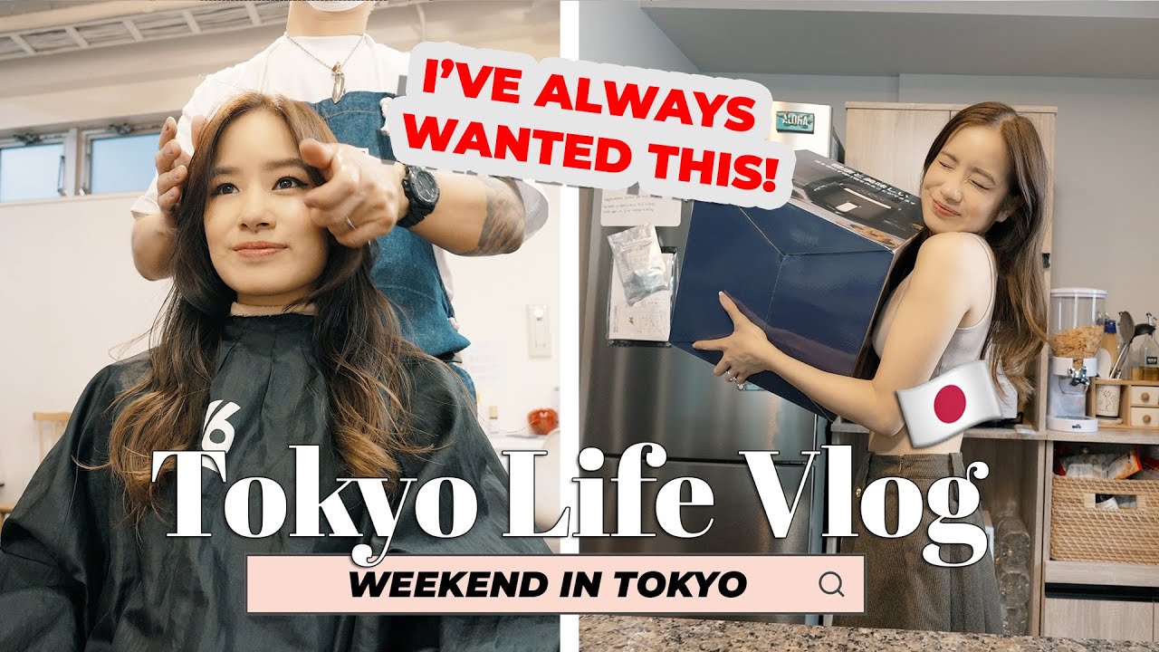 Weekend in Tokyo Life Vlog: Japanese Hair Salon & Tokyo Station Grocery Shopping | Living in Japan