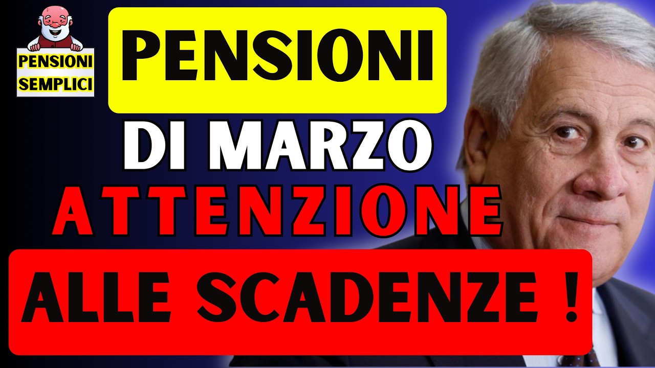 🟨 PENSIONI DI MARZO: ATTENZIONE A QUESTE DATE❗️ LE SCADENZE CHE NESSUNO TI SPIEGA❗️