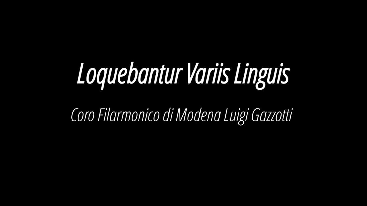 Loquebantur variis linguis - Chris Artley, composer