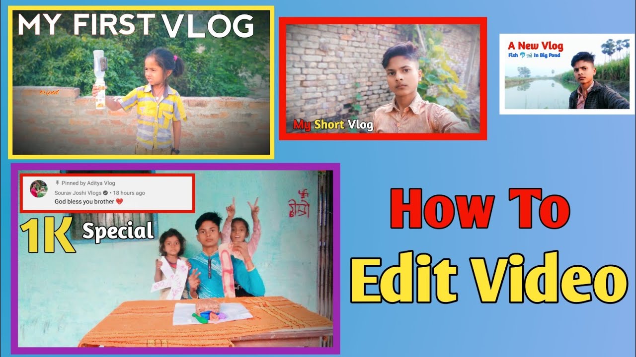 How To Edit video ||