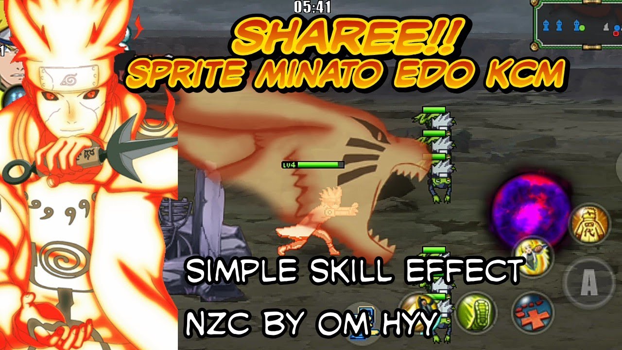 •|火影战记|•Share!!! Sprite Minato Edo KCM, Nzc By Om Hyy, simple skill effect⚡