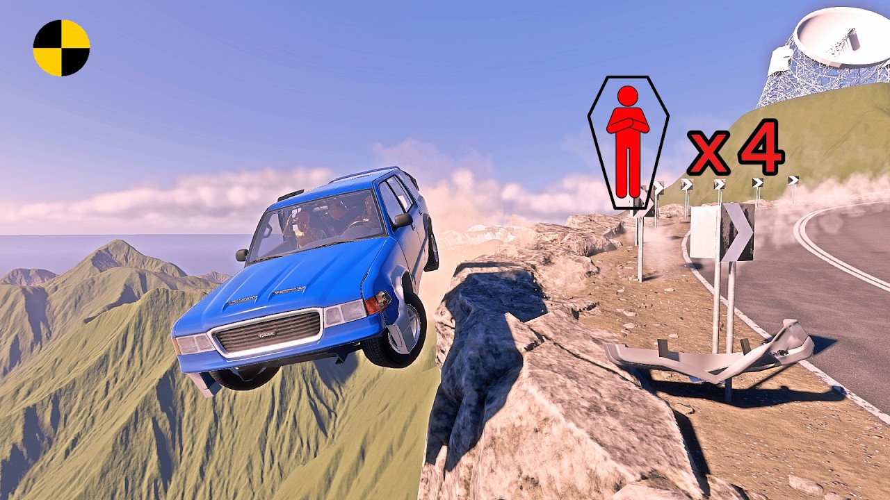 Realistic High-Speed Car Crashes in BeamNG.drive #201 | Ultra Detailed Crash Compilation