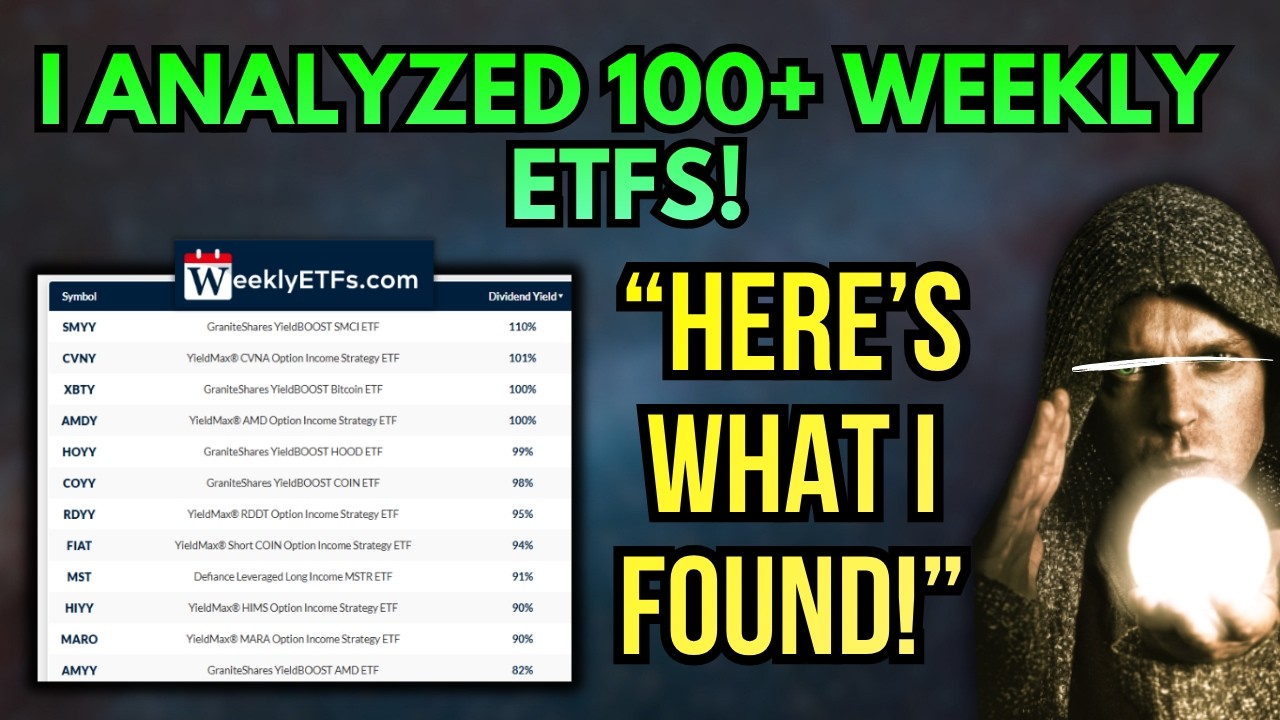 Я проанализировал еженедельные ETF с самой высокой доходностью... Вот что я обнаружил!