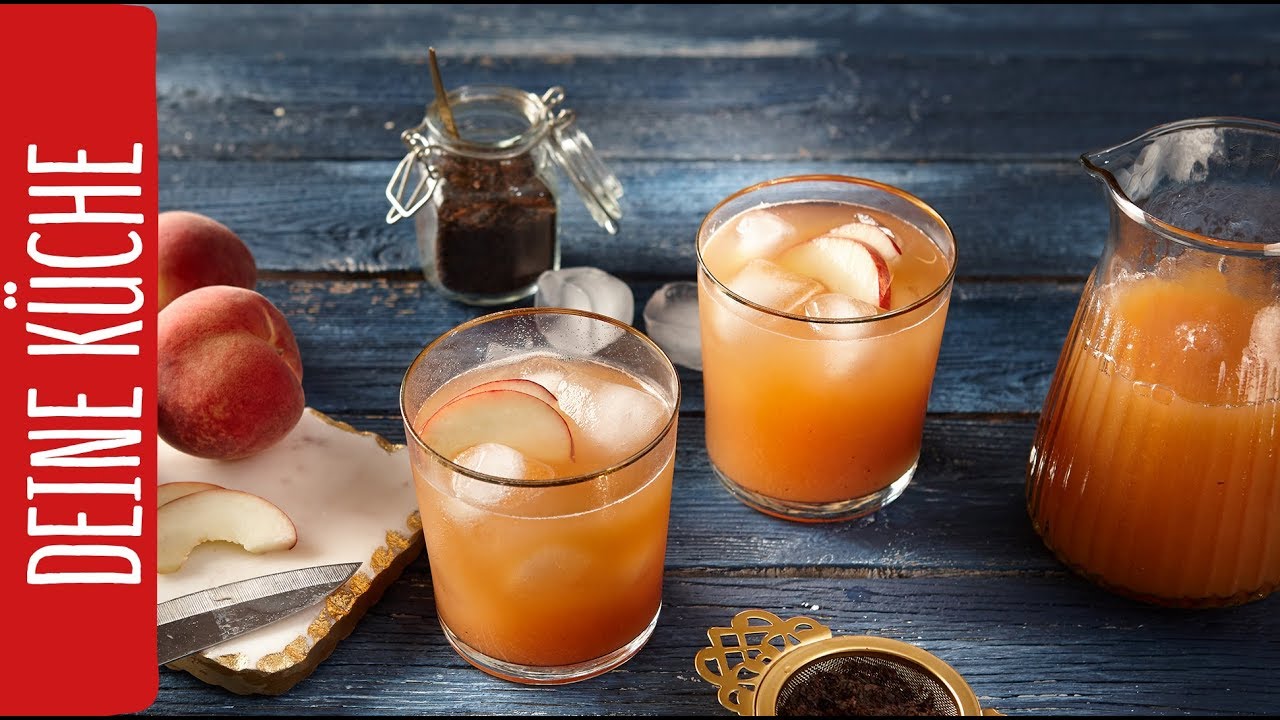 Pfirsich-Eistee selber machen – perfekte Erfrischung 🍑 | REWE Deine Küche