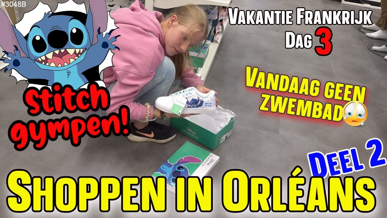 Shoppen in Orléans. Zijn er LEUKE KLEDING en SCHOENENWINKELS? Wel STITCH GYMPEN #stitch   #3048B