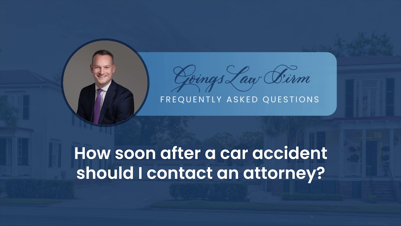 SC Personal Injury FAQs - How soon after a car accident should I contact an attorney?