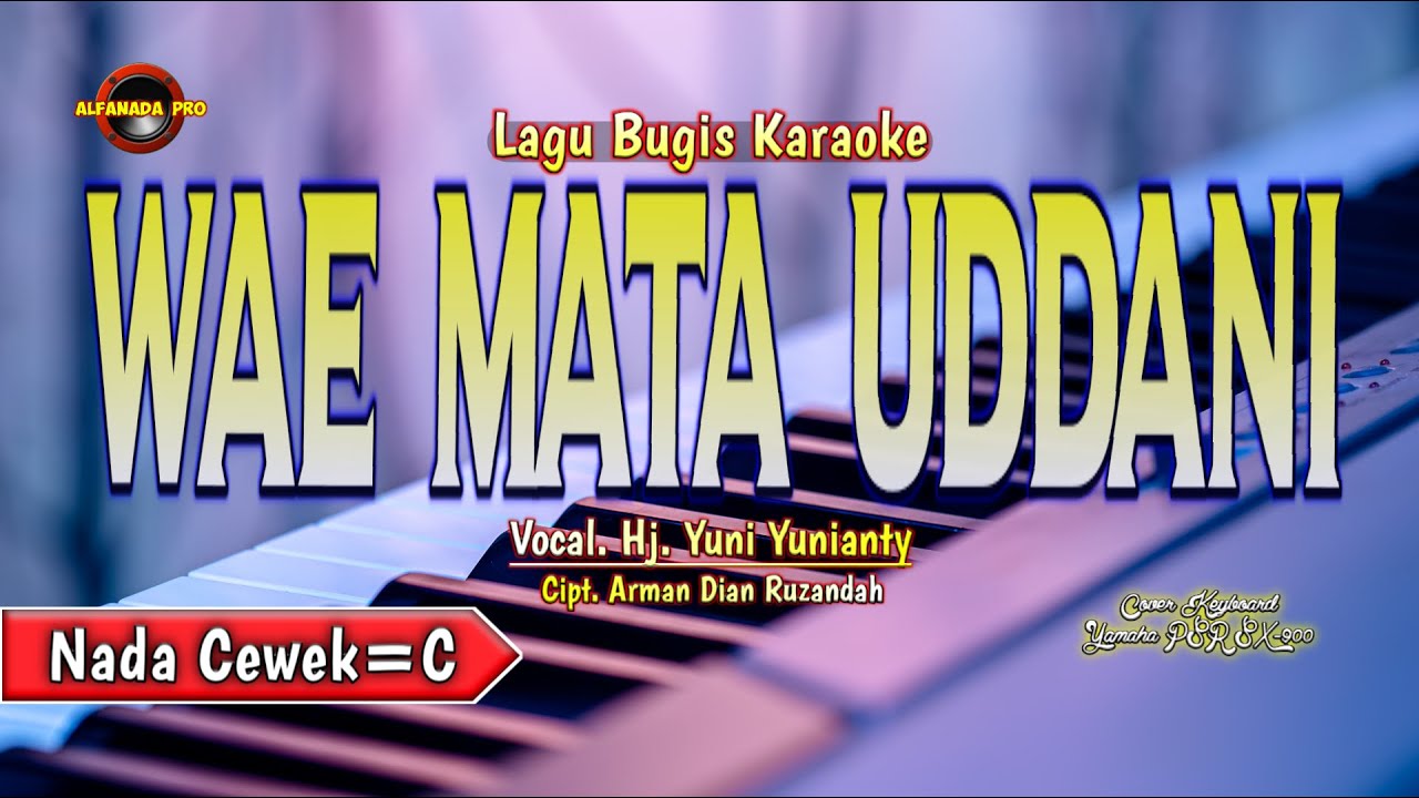 Wae Mata Uddani Karaoke Nada Cewek