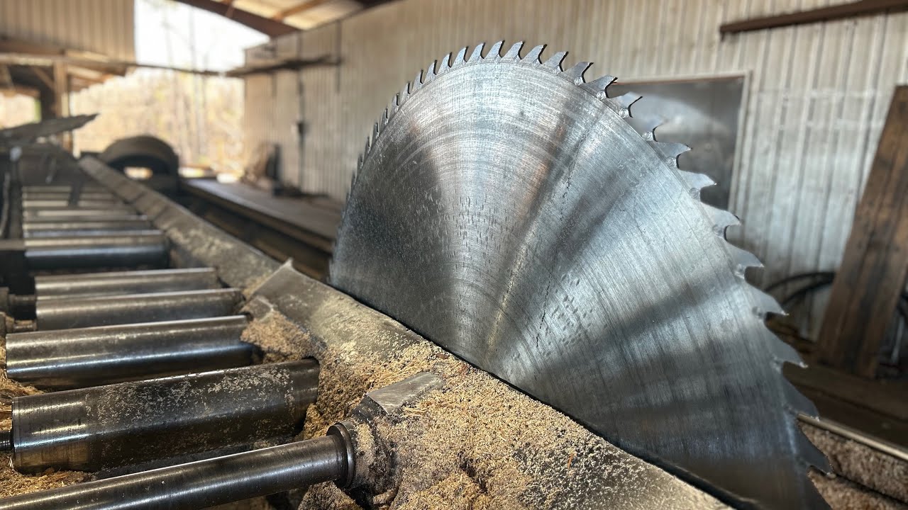 Sawing 8” cants with solid tooth saw