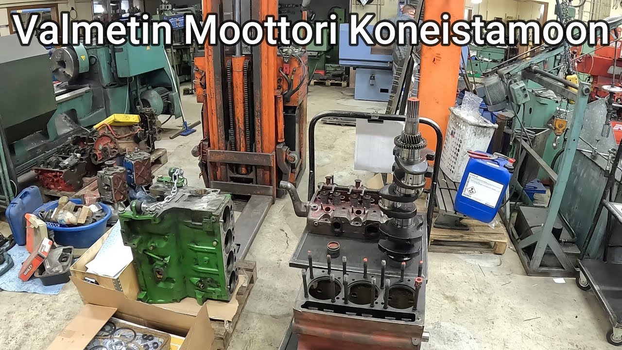 Viedään Koneistamoon Valmetin moottori - 