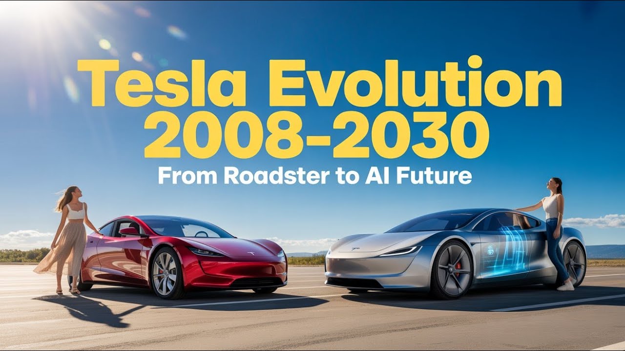 Tesla Evolution 2008&ndash;2030 ⚡ From Roadster to Future AI Cars