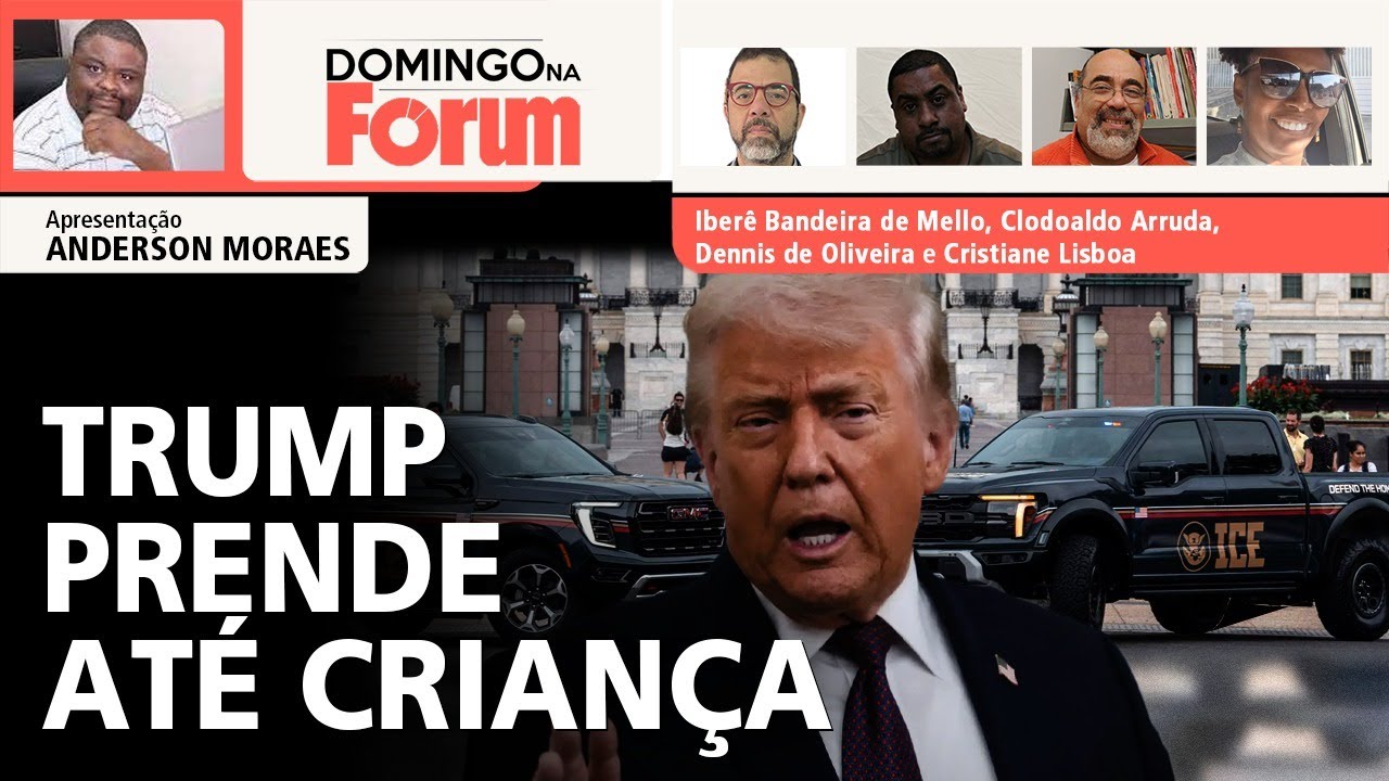 Trump prende até criança | Domingo na Fórum | 01.02.26