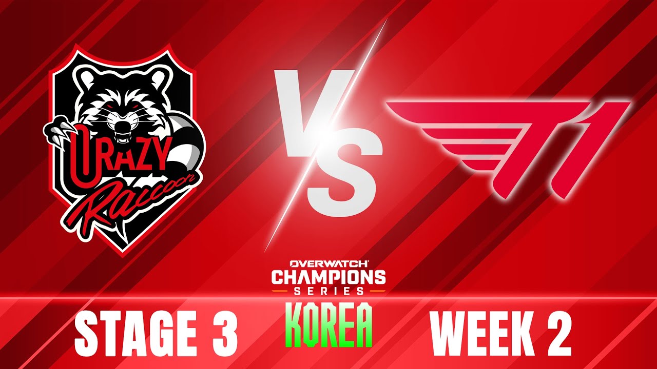 Crazy Raccoon vs T1 - OWCS Korea Stage 3 Regular Season