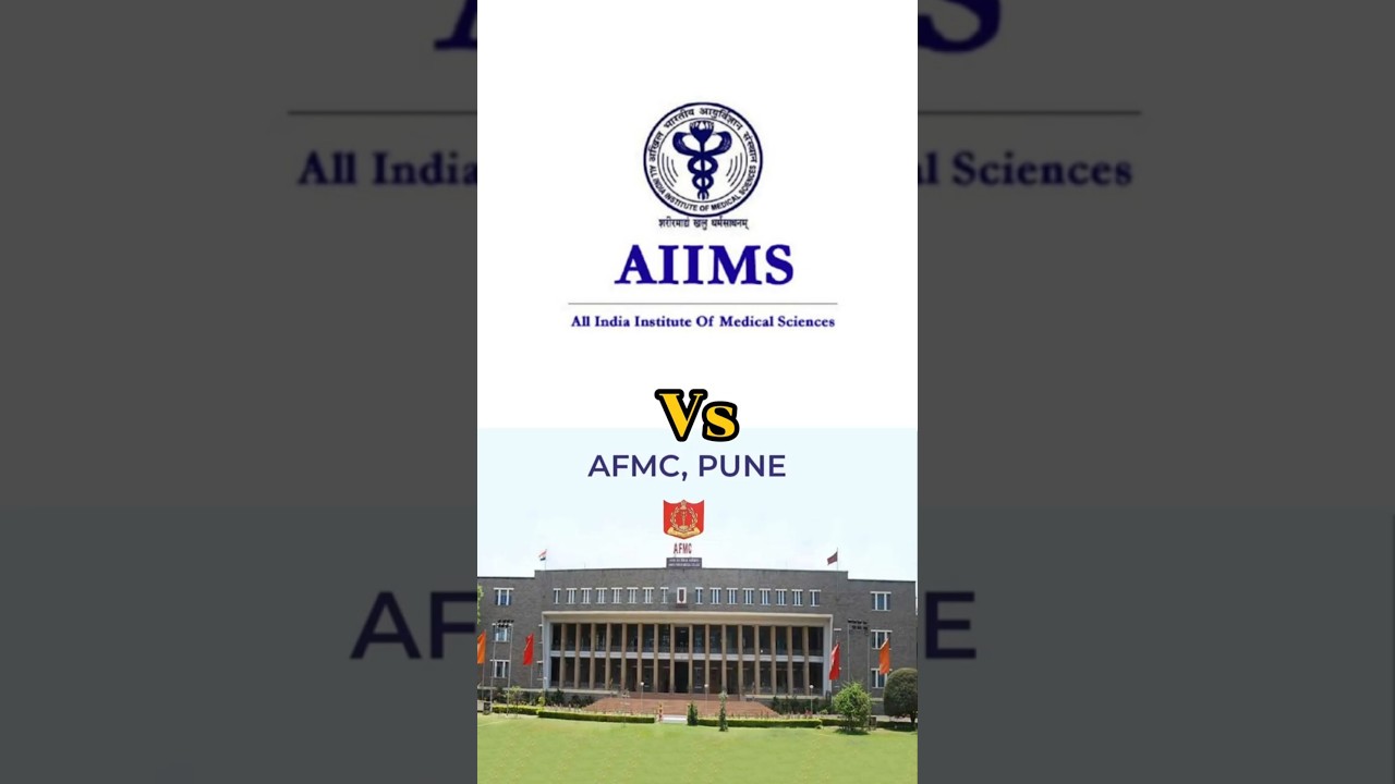 AIIMS vs AFMC &ndash; MBBS Life, Salary & Bond Explained in 40 sec 🔥 | Which is Better?