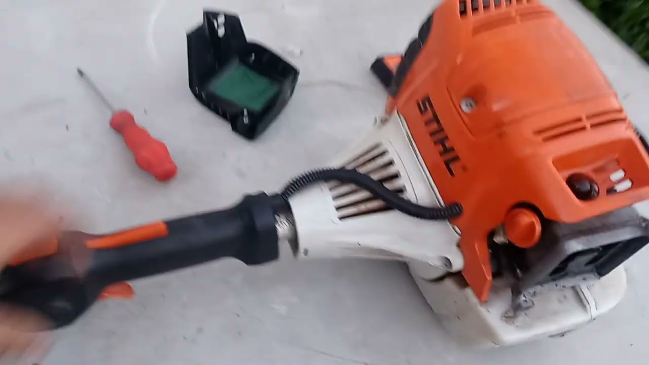 RDMJ.COMO AJUSTAR EL CABLE DEL ACELERADOR DE UN FS 91R. STIHL.