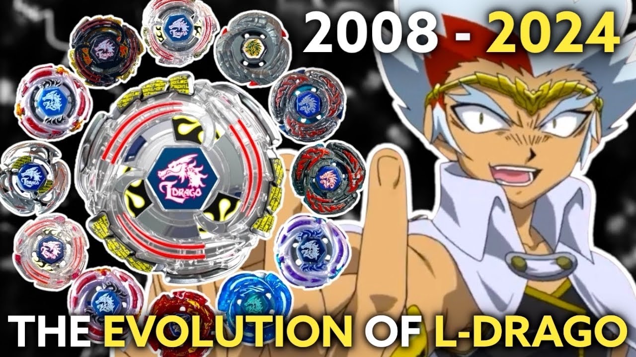 Evolution of L-DRAGO & RYUGA (2008-2024) | Beyblade Metal Fight - Burst - X | BEY HISTORY