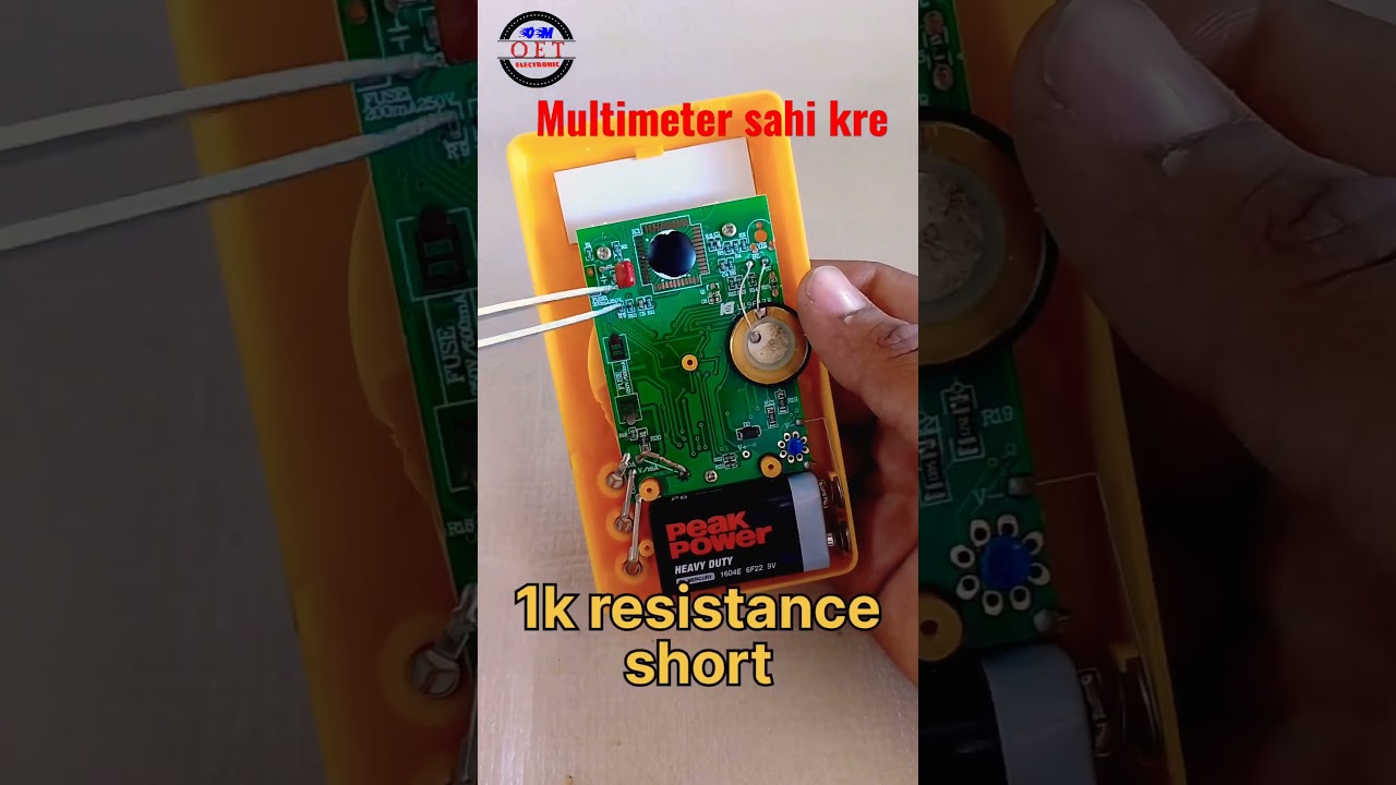#shorts how to repair multimeter wrong reading | multimeter kesie sahi kre #viral #trending
