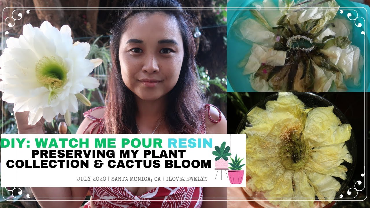 DIY: Resin with me | Preserving my plant collection | July 2020 | ILOVEJEWELYN