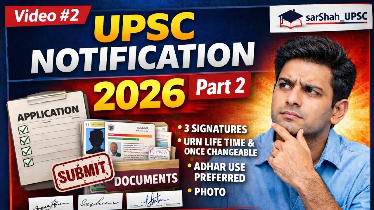 UPSC notification 2026 detailed analysis/ photo and live photo/ three signatures