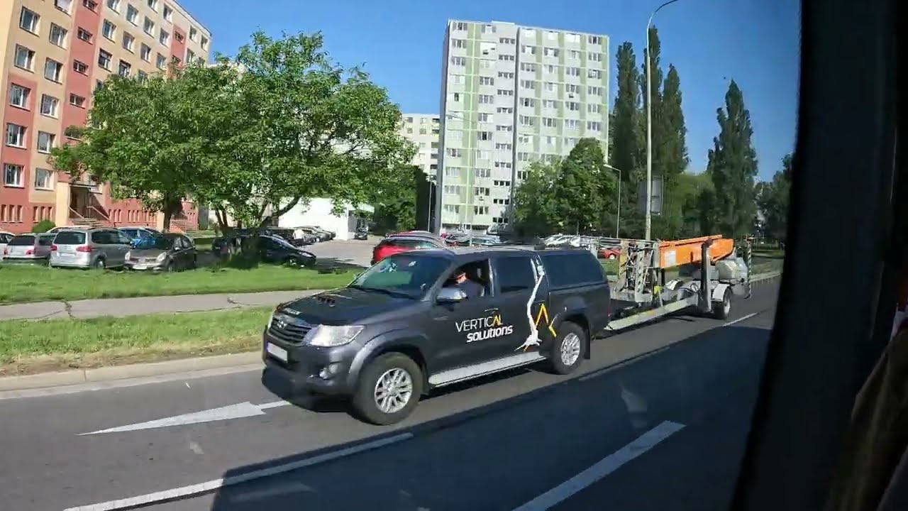 Bratislava train station to Old town by bus, May 2022